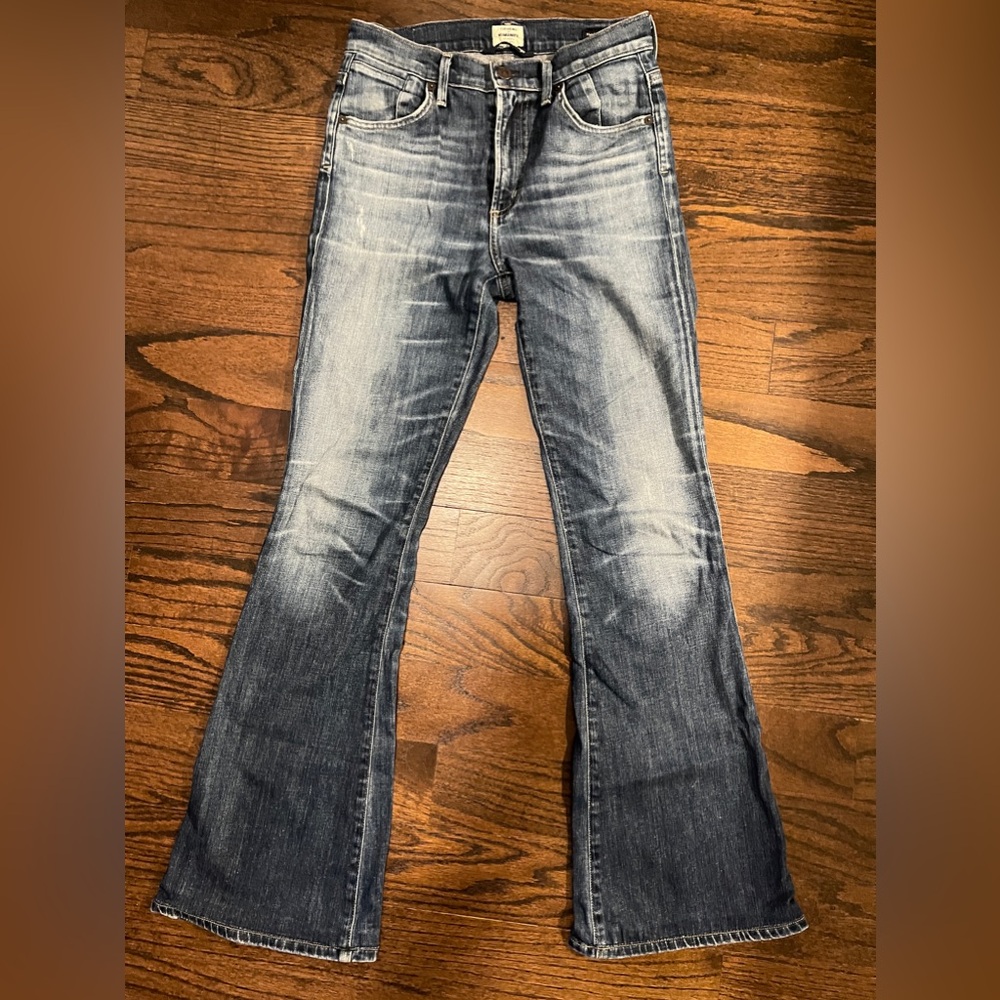Citizen of Humanity Fleetwood High Rise Flare Jeans Size 25 Premium Vintage